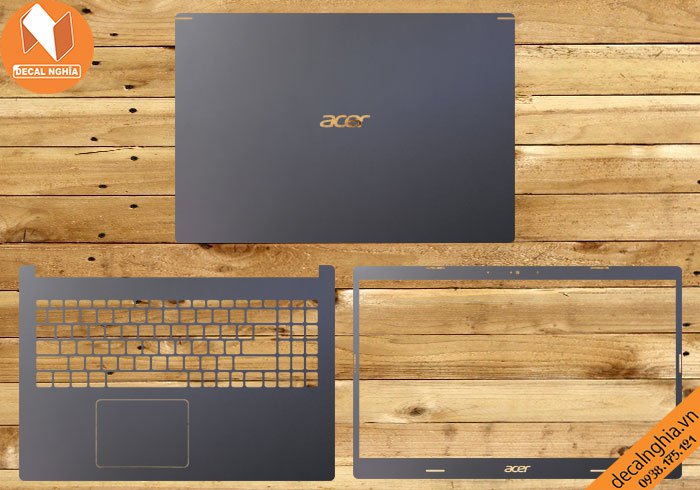 Chi tiết chất liệu Aluminum dán laptop Acer Aspire 5 A515