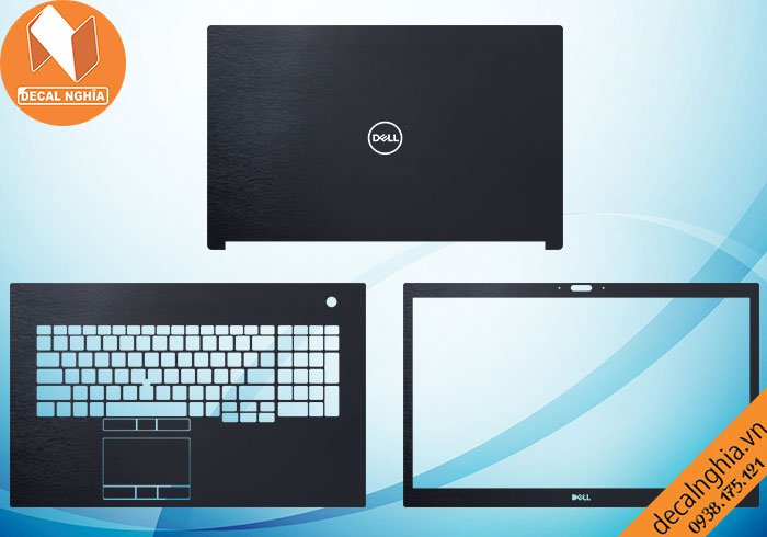 Chi tiết chất liệu Aluminum dán laptop Dell Precision 7720