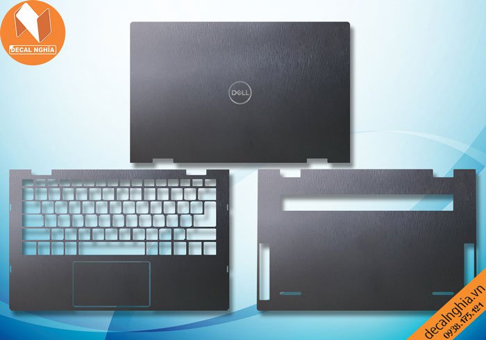 Chi tiết chất liệu Aluminum dán laptop Dell Inspiron 13 7300