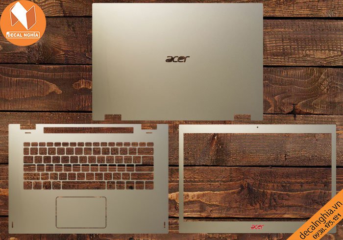 Chi tiết chất liệu Aluminum dán laptop Acer Spin 3 SP314