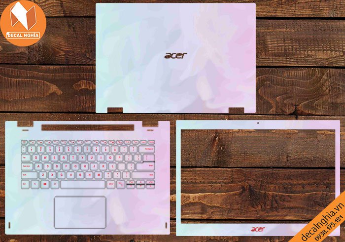 Chi tiết chất liệu Skin dán laptop Acer Spin 3 SP314
