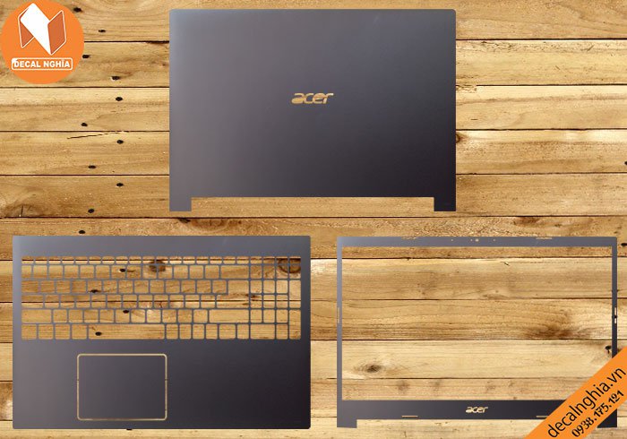 Chi tiết chất liệu Aluminum dán laptop Acer Aspire 7 A715