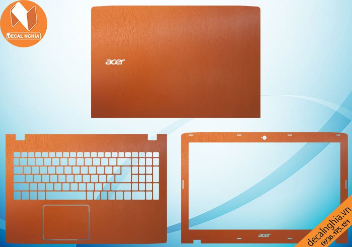 Chi tiết chất liệu Aluminum dán laptop Acer Aspire VN7