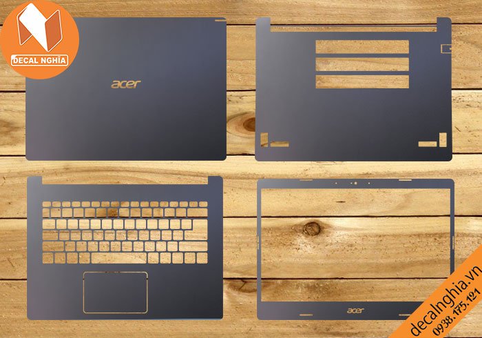 Chi tiết chất liệu Aluminum dán laptop Acer Aspire 5 A514