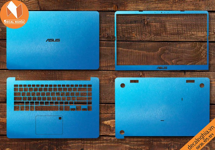 Chi tiết chất liệu Aluminum dán laptop Asus Vivobook X510
