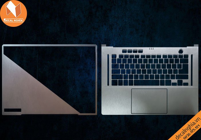 Chi tiết chất liệu Aluminum dán laptop Asus Zephyrus GU601