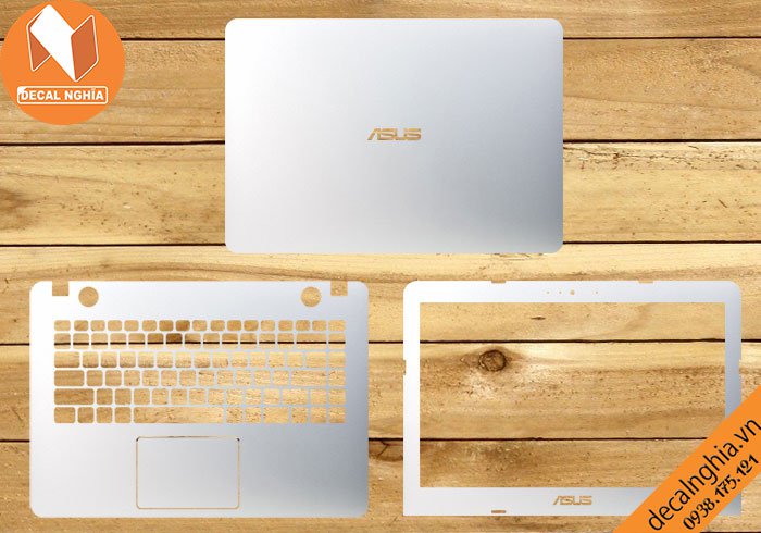Chi tiết chất liệu Aluminum dán laptop Asus A441