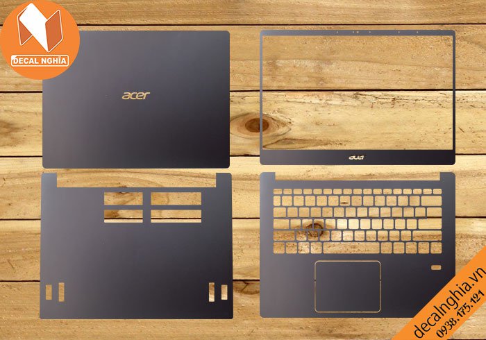 Chi tiết chất liệu Aluminum dán laptop Acer Swift 3 SF314