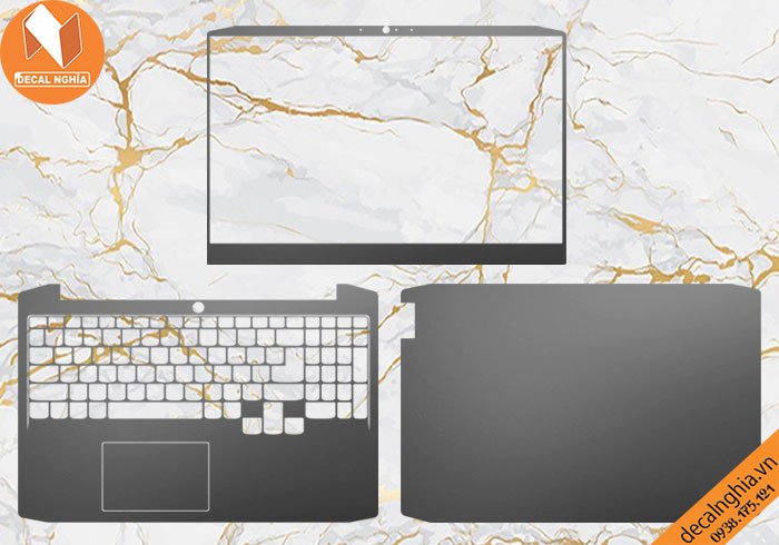 Chi tiết chất liệu Aluminum dán laptop Lenovo Ideapad Gaming 315IMH05