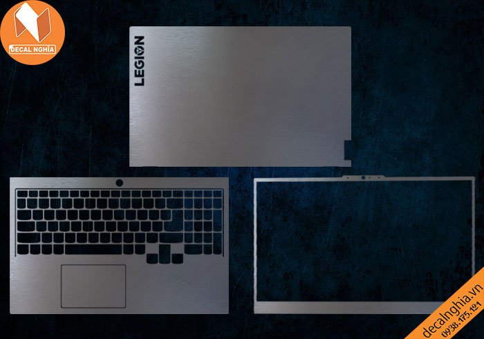 Chi tiết chất liệu Aluminum dán laptop Lenovo Legion 5 15ARH05