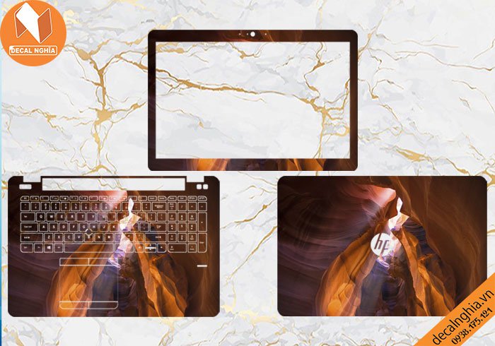 Chi tiết chất liệu Aluminum skin dán laptop HP Elitebook 850