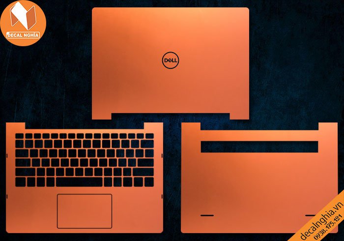 Chi tiết chất liệu Aluminum dán laptop Dell Inspiron 13 7391