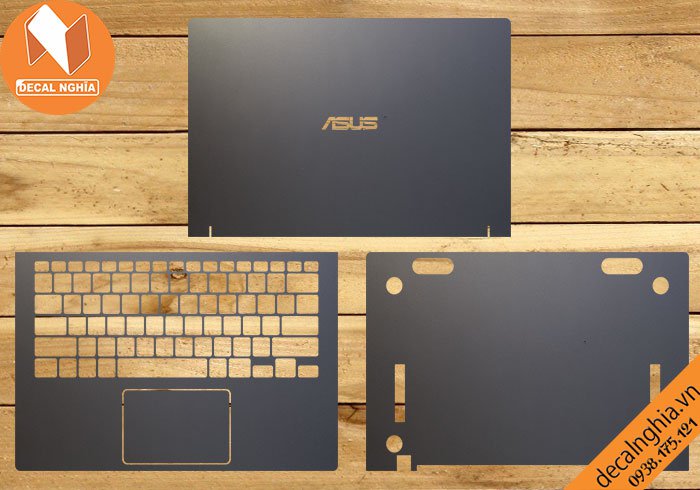 Chi tiết chất liệu Aluminum dán laptop Asus Zenbook UX434