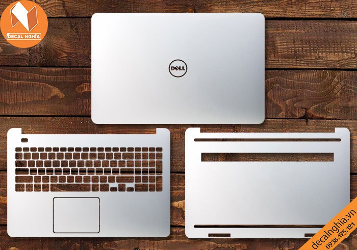 Chi tiết chất liệu Aluminum dán laptop Dell Inspiron 15 7537
