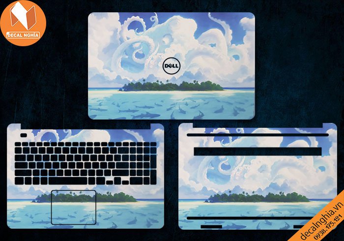 Chi tiết chất liệu Skin dán laptop Dell Inspiron 15 7537
