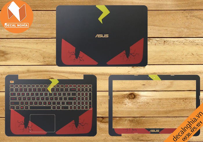Chi tiết chất liệu Skin dán laptop Asus K555