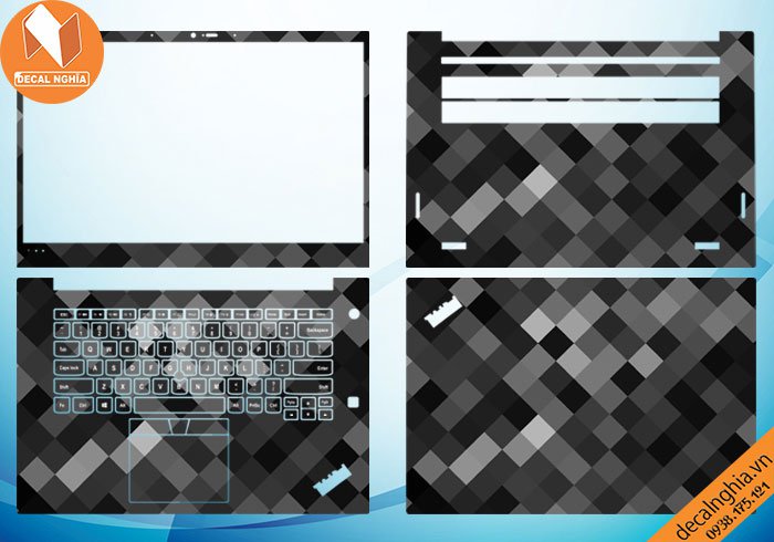 Chi tiết chất liệu Aluminum skin dán laptop Lenovo Thinkpad P1
