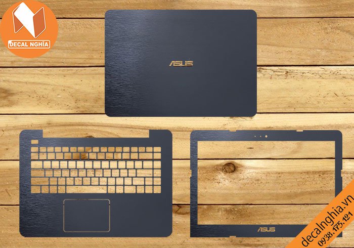 Chi tiết chất liệu Aluminum dán laptop Asus K455