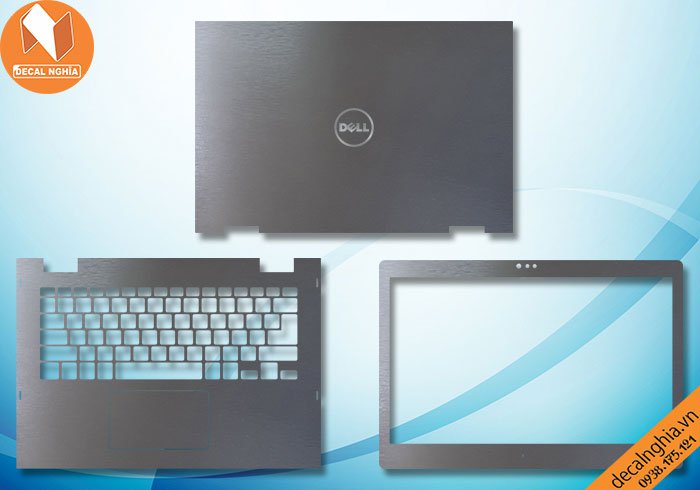 Chi tiết chất liệu Aluminum dán laptop Dell Inspiron 13 5379