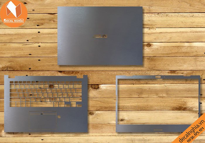 Chi tiết chất liệu Aluminum dán laptop Asus P2451