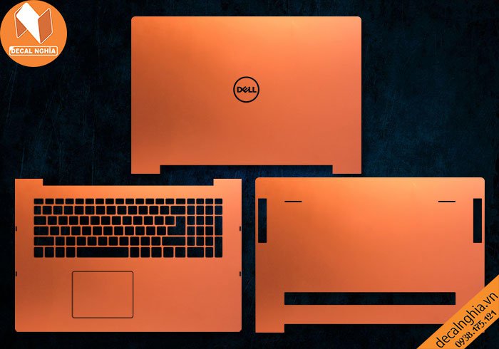 Chi tiết chất liệu Aluminum dán laptop Dell Inspiron 15 7591