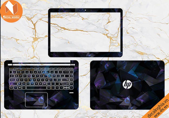 Chi tiết chất liệu Aluminum skin dán laptop HP Elitebook Folio