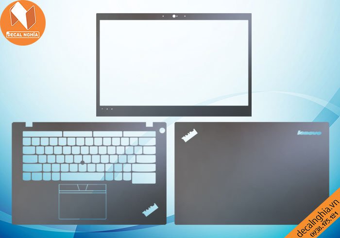 Chi tiết chất liệu Aluminum dán laptop Lenovo Thinkpad T450