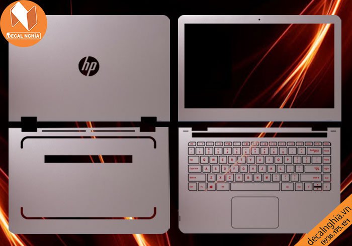 Chi tiết chất liệu Aluminum skin dán laptop HP Pavilion 13 UxxxTU