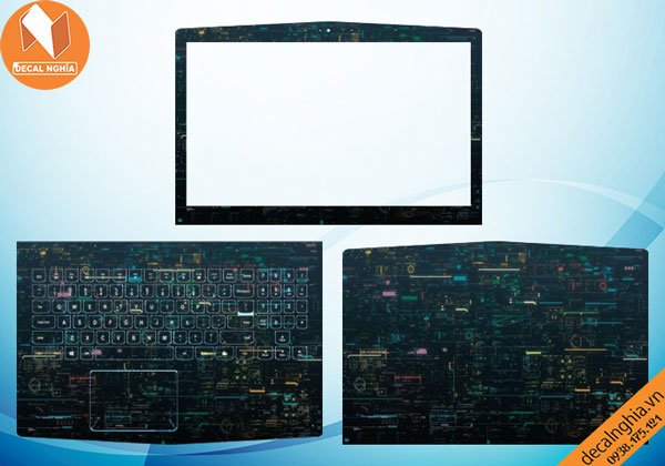 Chi tiết chất liệu Aluminum skin dán laptop Lenovo Legion Y520