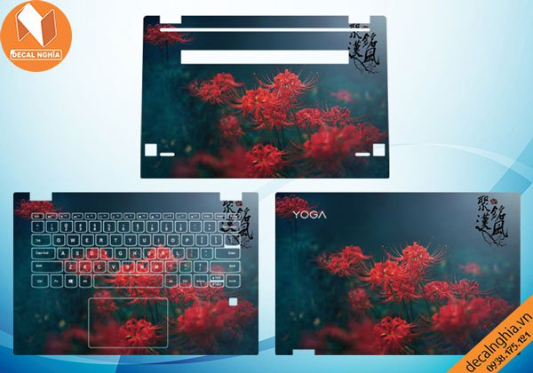 Chi tiết chất liệu Aluminum skin dán laptop Lenovo Yoga 520