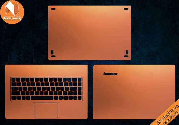 Chi tiết chất liệu Aluminum dán laptop Lenovo Yoga 3