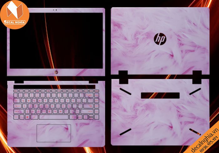 Chi tiết chất liệu Aluminum skin dán laptop HP Pavilion X360 14-baxxxTU