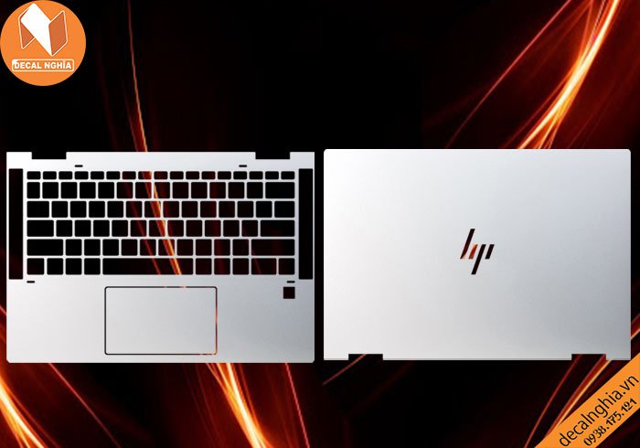 Chi tiết chất liệu Aluminum dán laptop HP Elitebook x360 1030