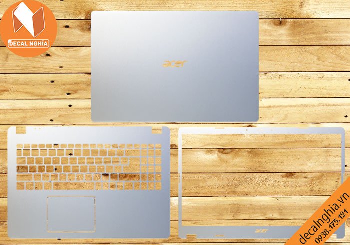 Chi tiết chất liệu Aluminum dán laptop Acer Aspire 3 A315