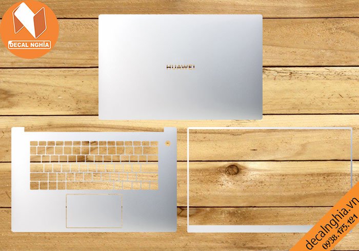 Chi tiết chất liệu Aluminum dán laptop Huawei Matebook