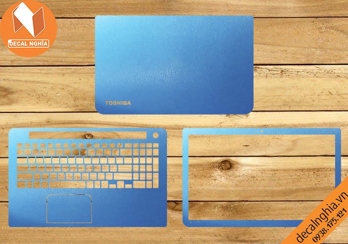 Chi tiết chất liệu Aluminum dán laptop Toshiba