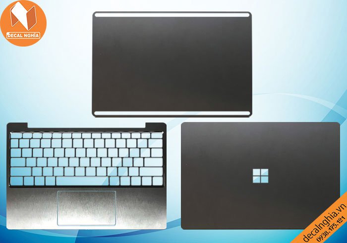 Chi tiết chất liệu Aluminum dán Surface Laptop Go