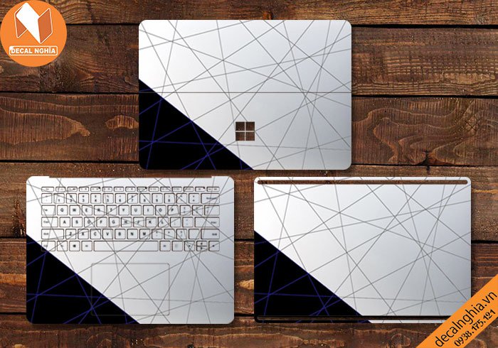 Chi tiết chất liệu Aluminum skin dán Surface Laptop Studio
